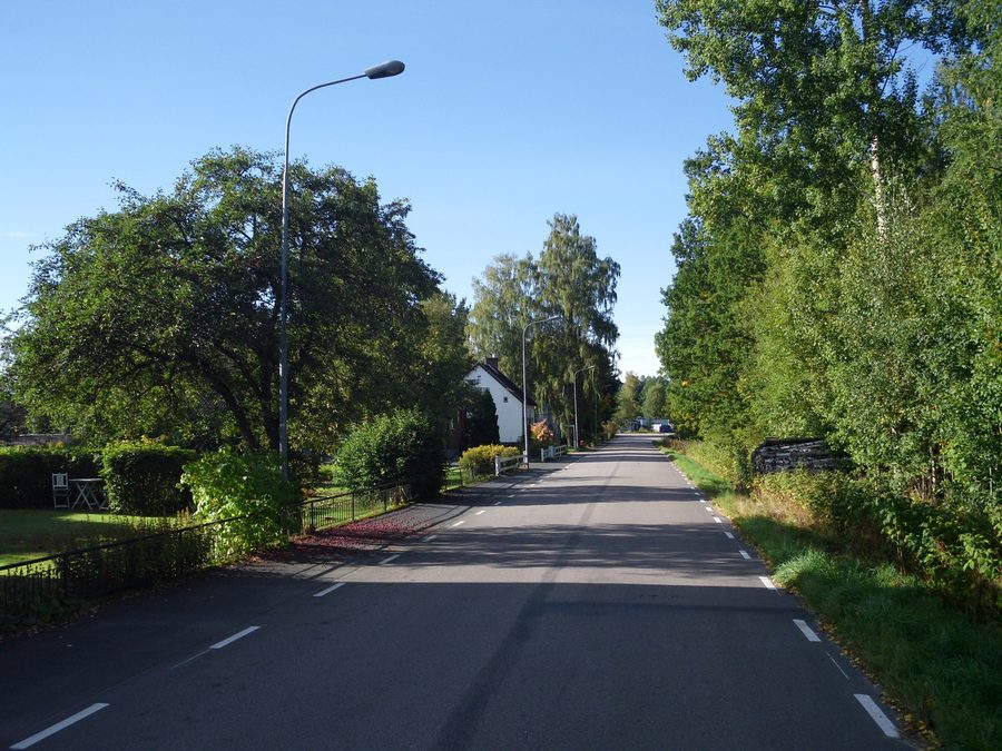 Gummegatan nel centro di Eneryda, Svezia