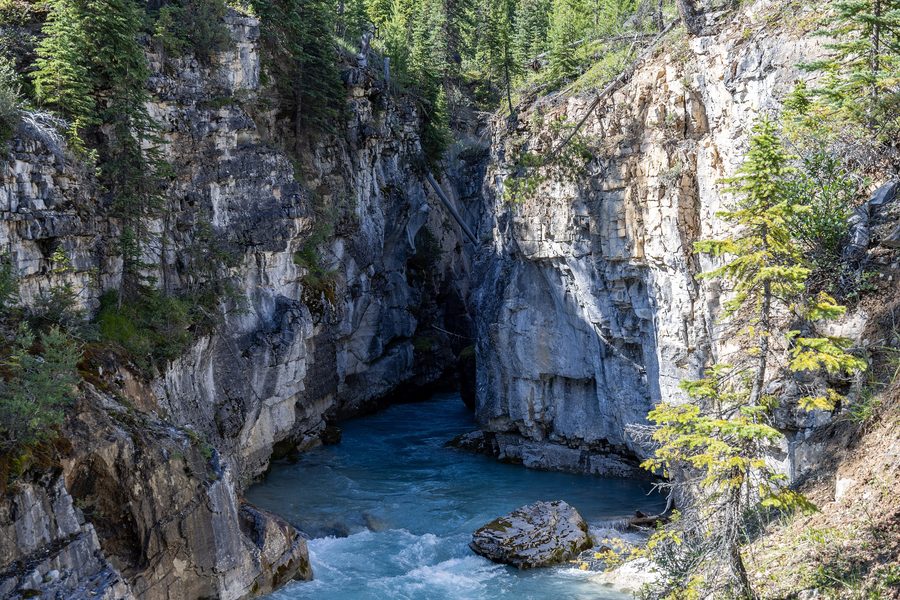 Marble Canyon nel Parco nazionale Kootenay, Columbia Britannica