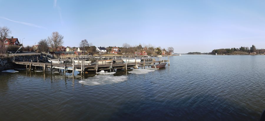 Panorama di Oxelösund in Svezia