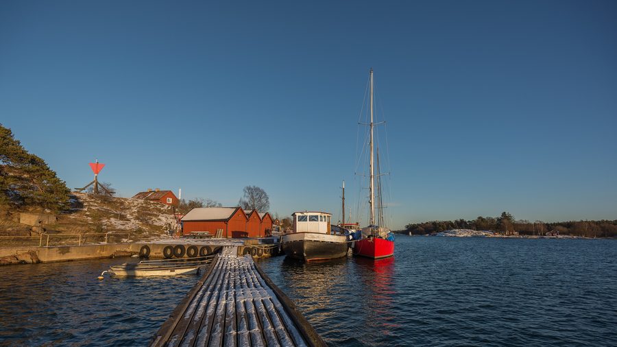Barche a Gamla Oxelösund, la parte vecchia di Oxelösund