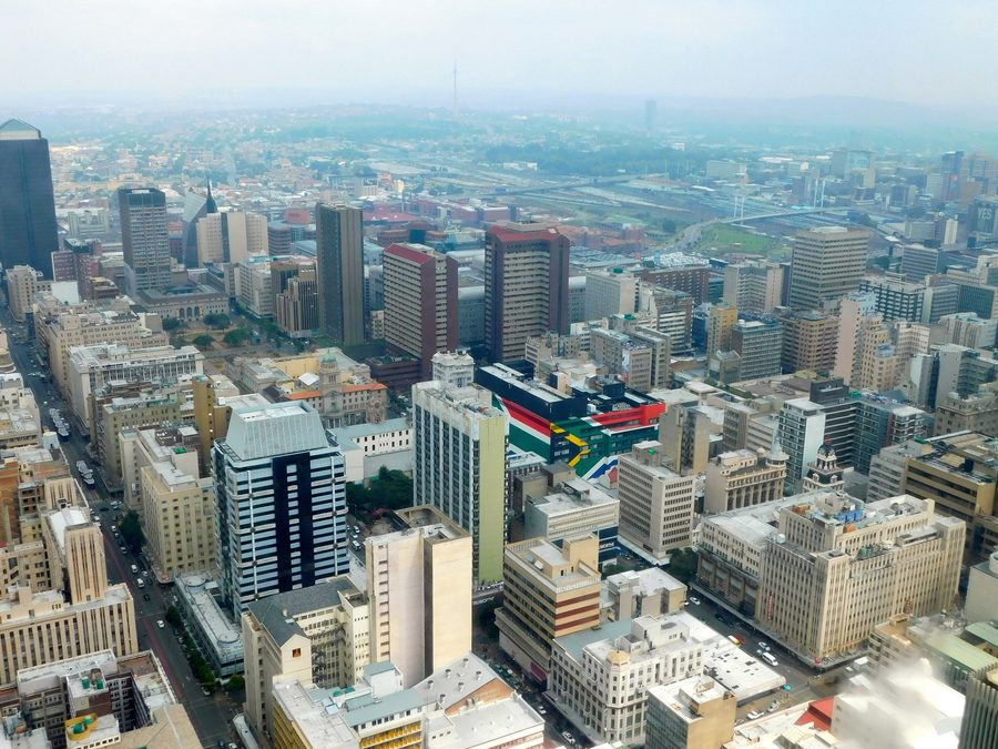 Vista su Johannesburg