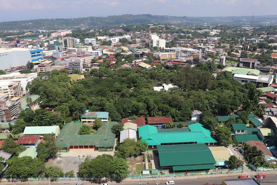 People's Park visto dalla Avida Tower 2 a Davao City, Filippine