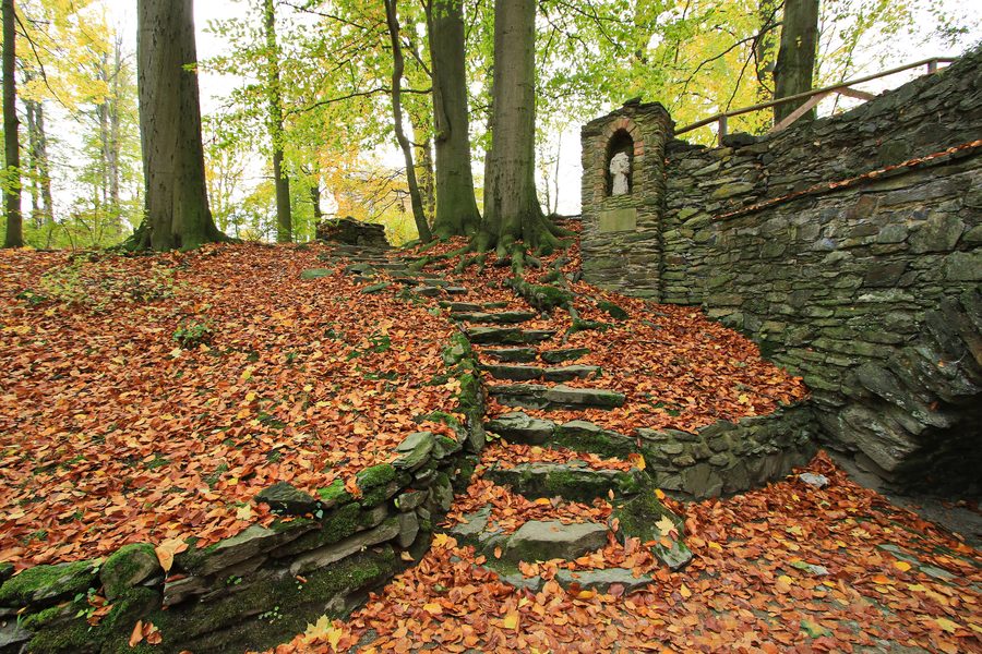 Storico complesso monastico nel parco del monastero di Altzella presso Nossen in Sassonia