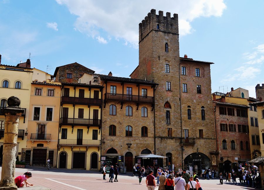 Piazza Grande ad Arezzo, Toscana