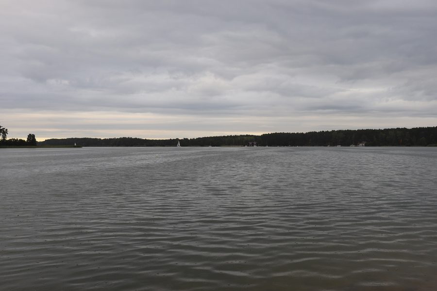 Vista del lago Wdzydze vicino a Borsk