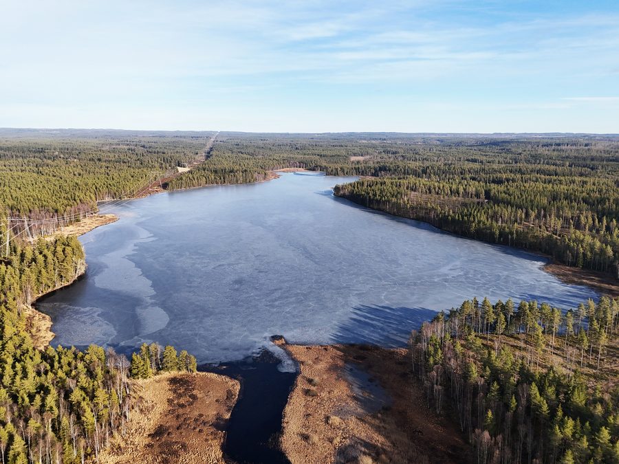 Il lago Svansjön nel comune di Vaggeryd