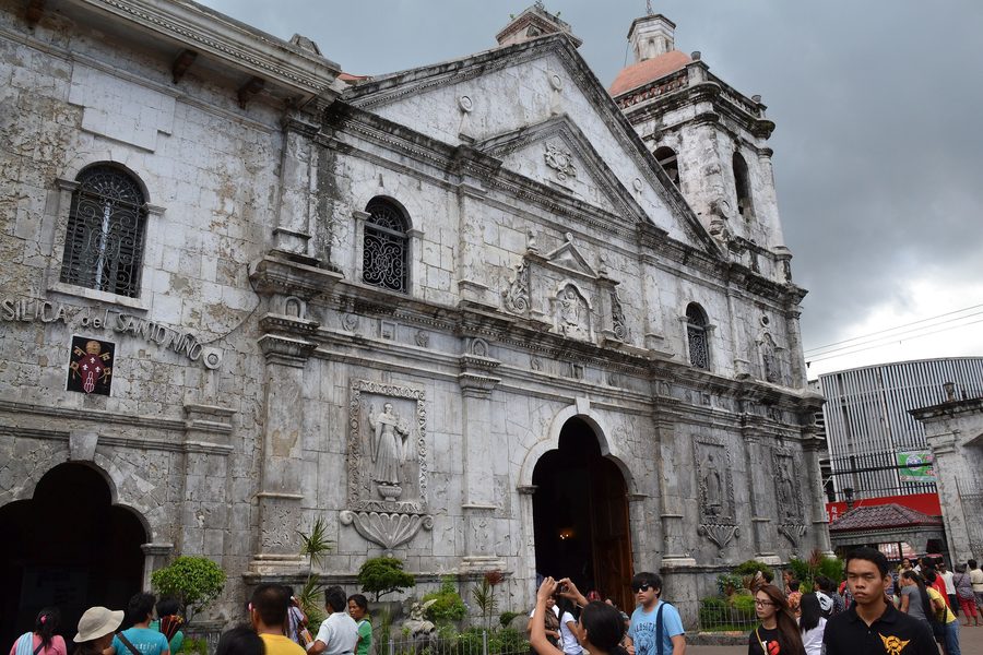 Vista esterna della Basilica Santo Niño a Cebu City nelle Filippine