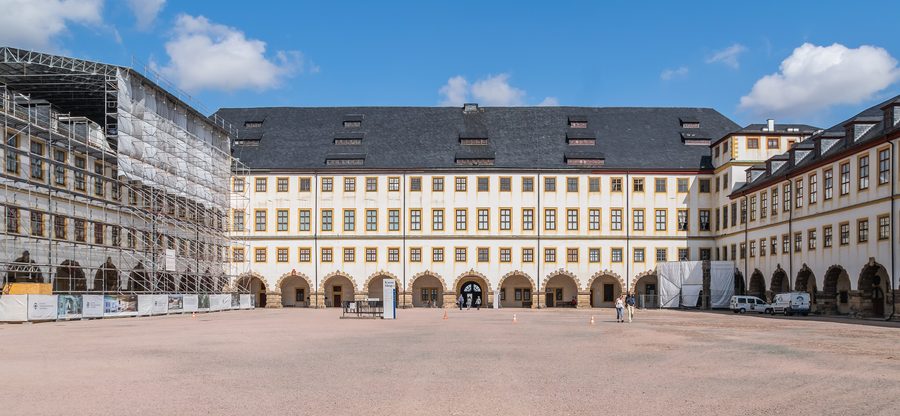 Castello di Friedenstein a Gotha, Turingia, Germania