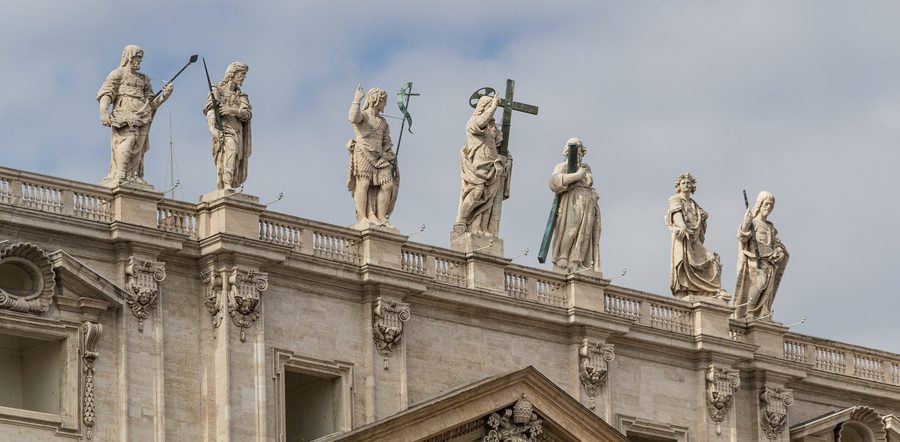 Vista della Basilica di San Pietro nella Città del Vaticano