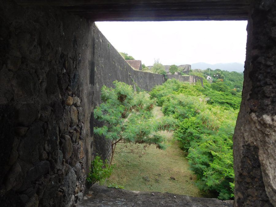 Bastione sul mare di Fort Louis Delgrès a Guadeloupe