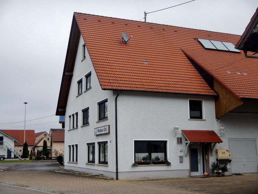 Vista su Huldstetten, un quartiere del comune di Pfronstetten