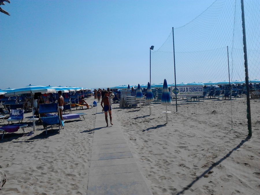 Spiaggia a Pinarella di Cervia, Italia
