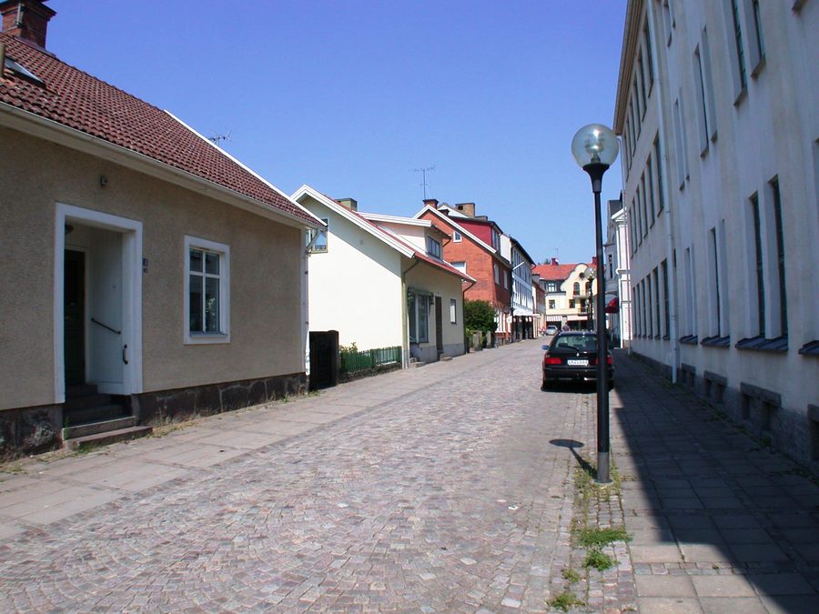 Una strada a Nybro, Svezia