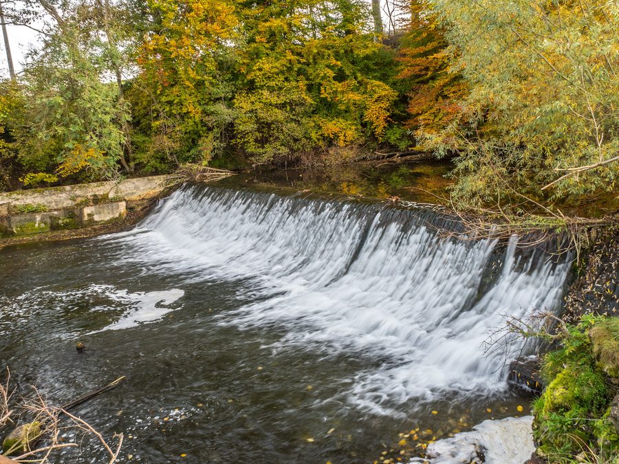 Soglia fluviale della Glâne tra Matran e Posieux nel Canton Friburgo
