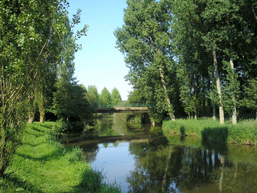 La Sienne a Quettreville-sur-Sienne in Normandia