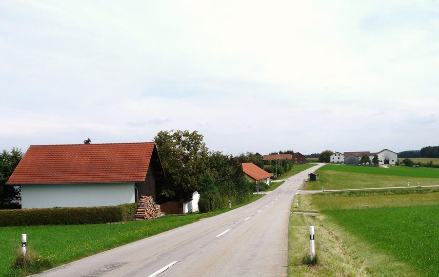 Vista su Langeneck nel comune di Wurmannsquick
