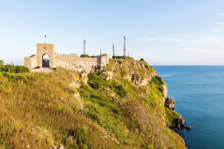 Scogliere costiere a Capo Kaliakra in Bulgaria