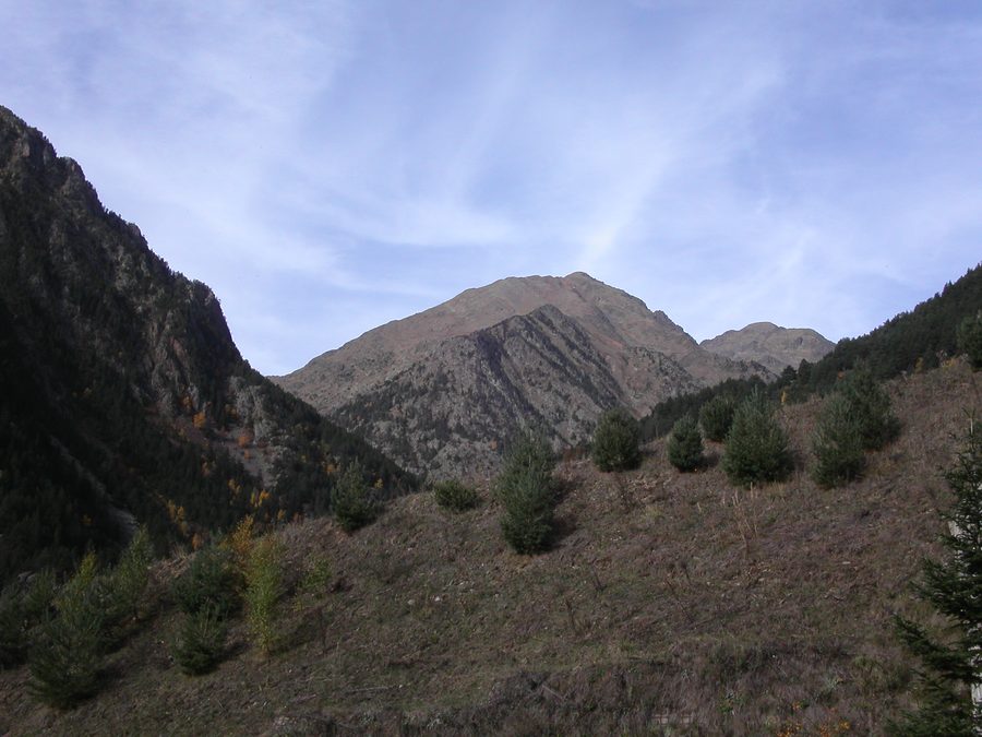 Paesaggio montano al Comapedrosa in Andorra