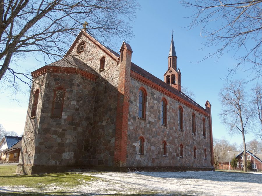 Chiesa luterana a Dovilai, distretto di Klaipėda, Lituania
