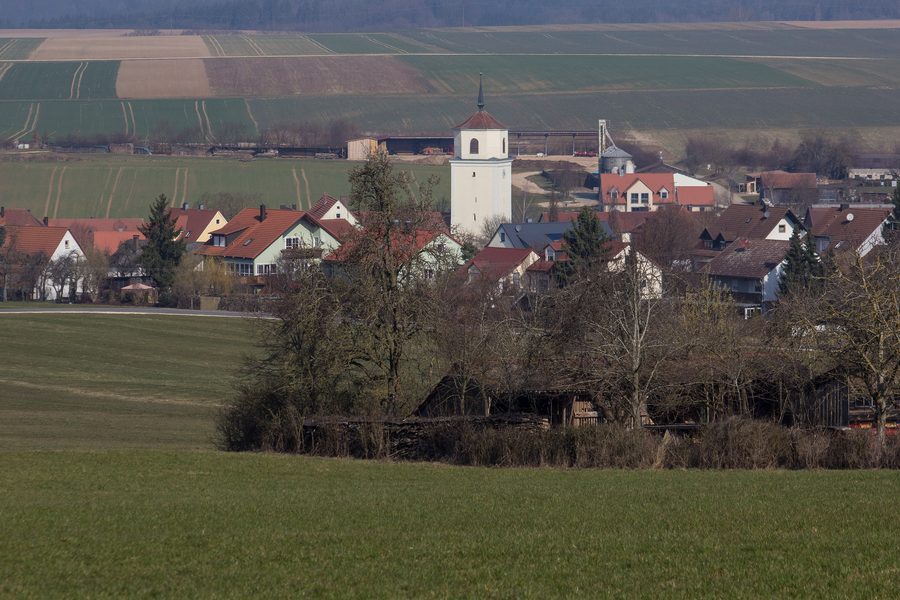 Vista del centro abitato di Ettenstatt presso Weißenburg