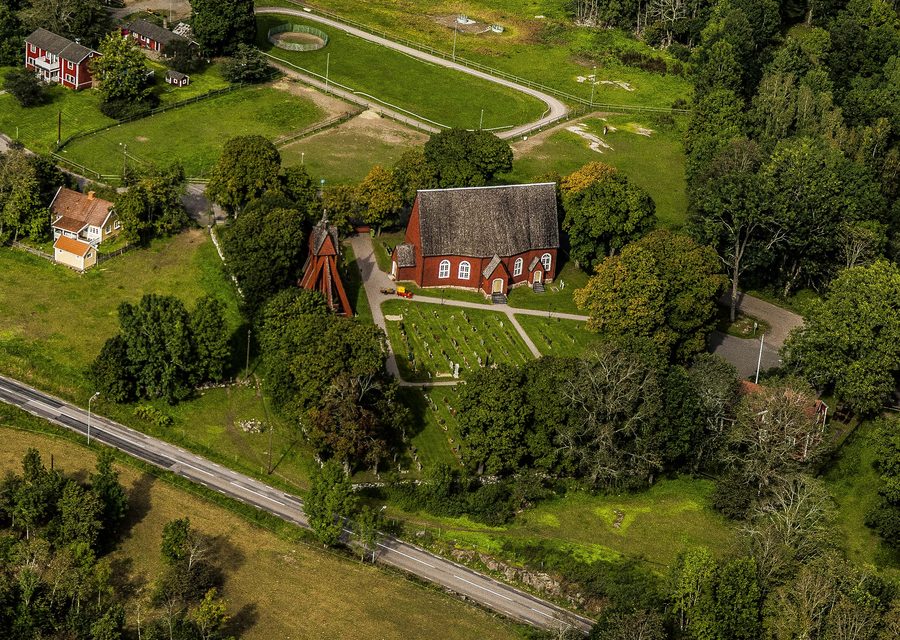 Esterno della Kråksmåla kyrka a Kråksmåla, Svezia