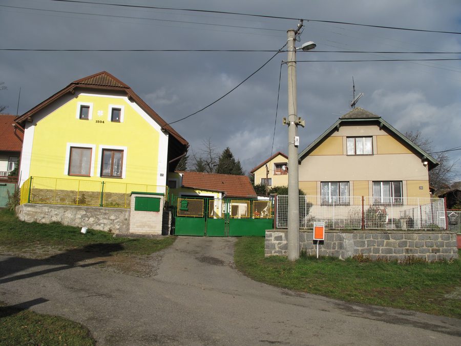 Case a Lažany, distretto di Benešov, Repubblica Ceca.
