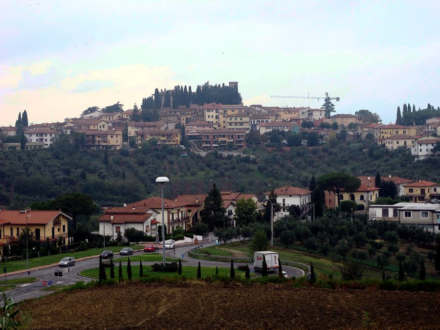 Vista di Cerreto Guidi in Toscana