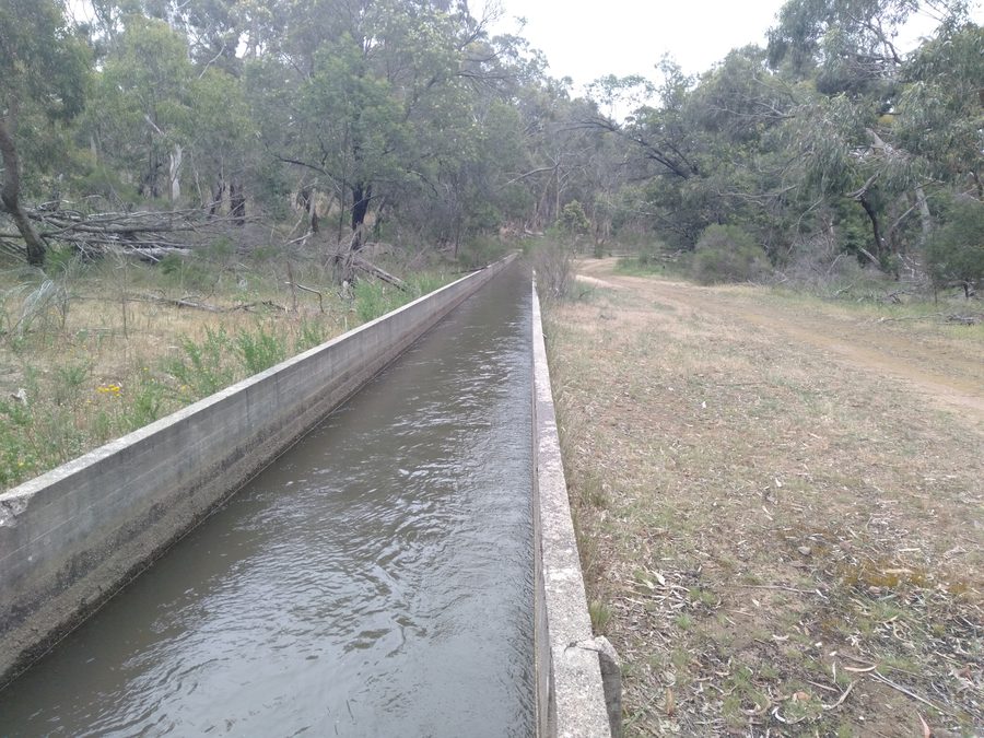 Tratto del Bendigo-to-Malmsbury Canal a Sedgwick