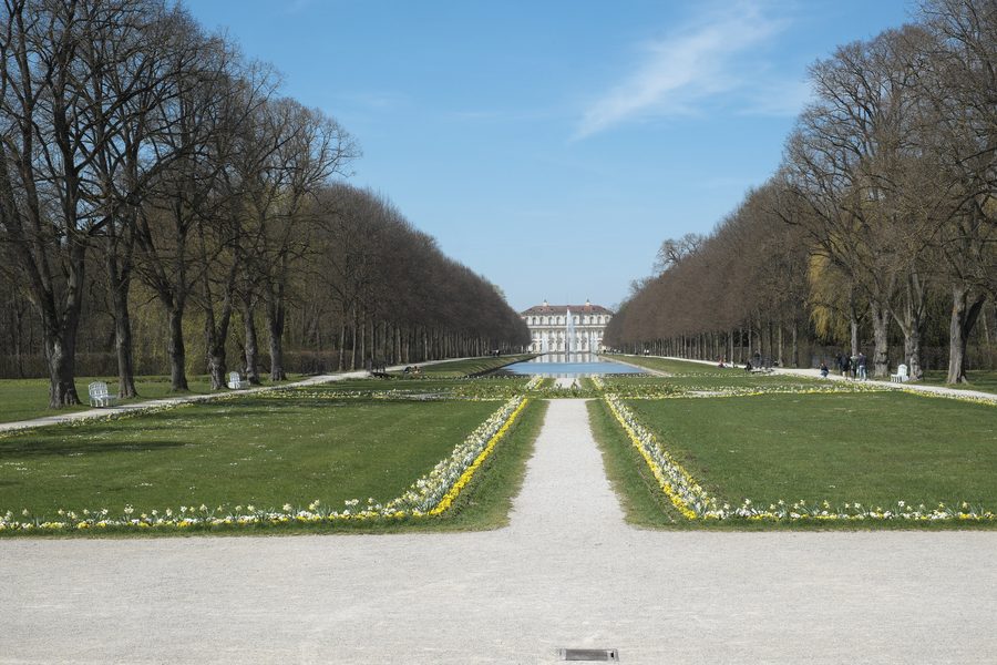 Neues Schloss Schleißheim con il parco del castello a Oberschleißheim
