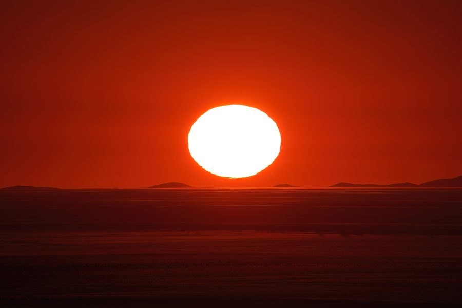 Tramonto nel deserto della Namib