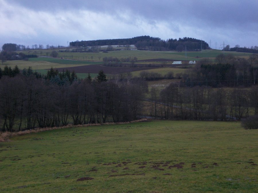 Vista sul Vogelsberg presso Feldatal da est