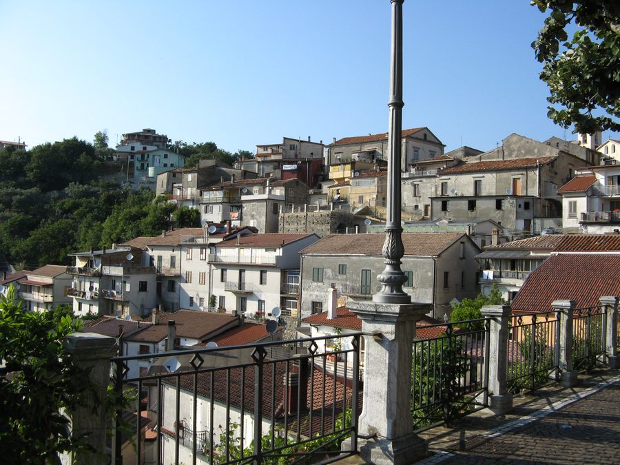 Vista panoramica di Martirano in Calabria, Italia