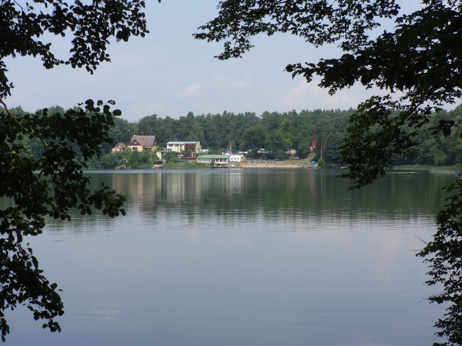 Vista sul Großer Däbersee verso il Volksbad di Waldsieversdorf