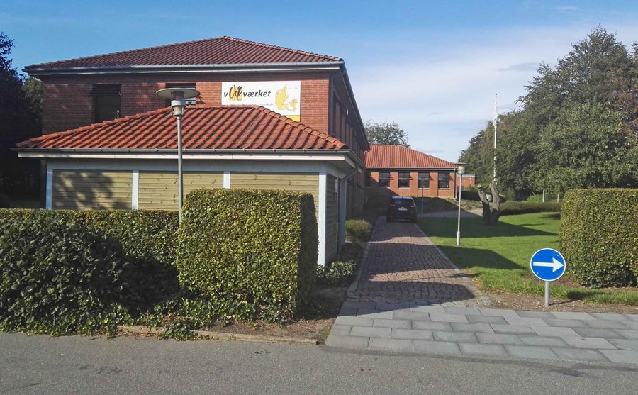 Municipio di Rødekro in Hærvejen 8, visto da sud