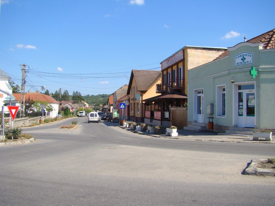 Una scena di villaggio a Crasna, contea di Sălaj, Romania.