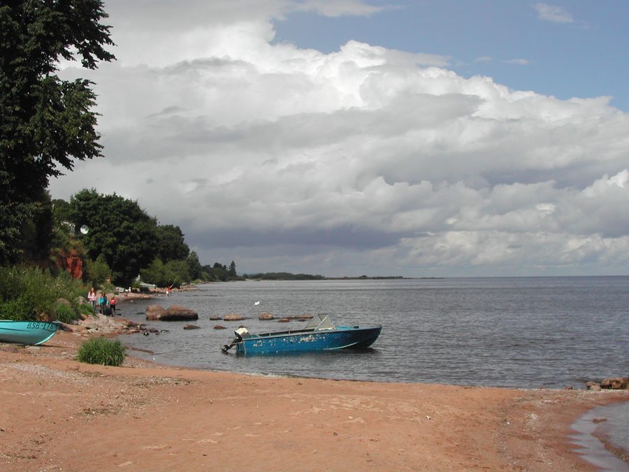 Lago Peipus presso la località di Kallaste in Estonia