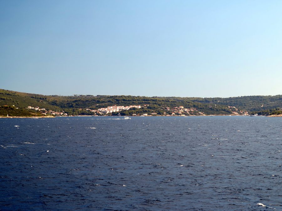 Vista sulla baia di Nečujam sull'isola di Šolta