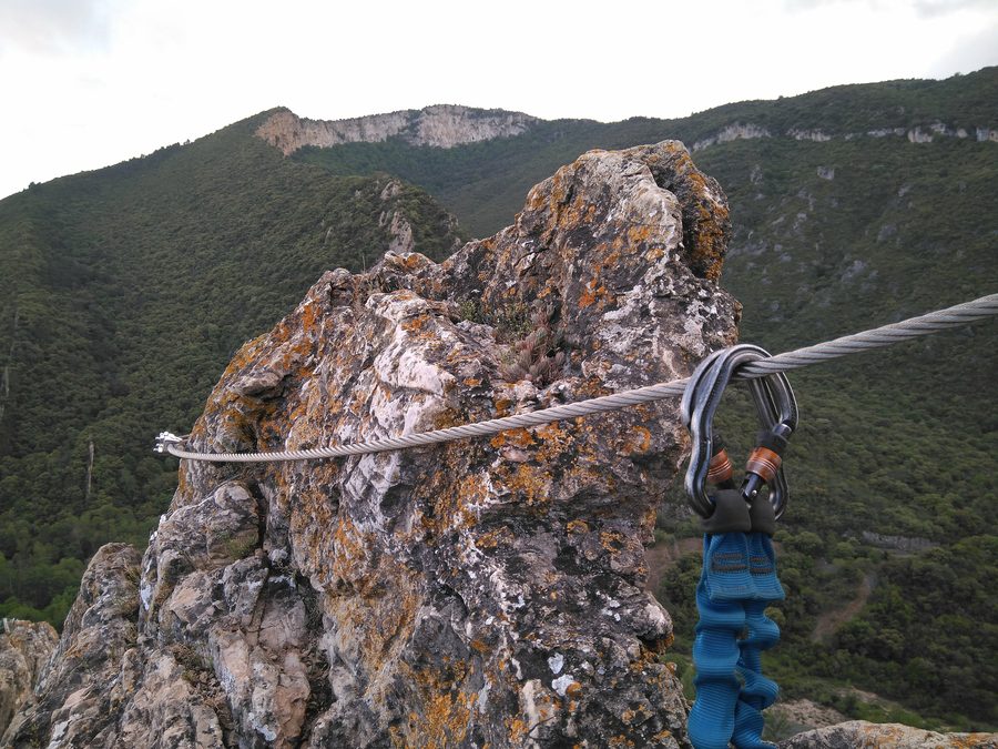 Panoramica da una via ferrata nella zona di Sobrón
