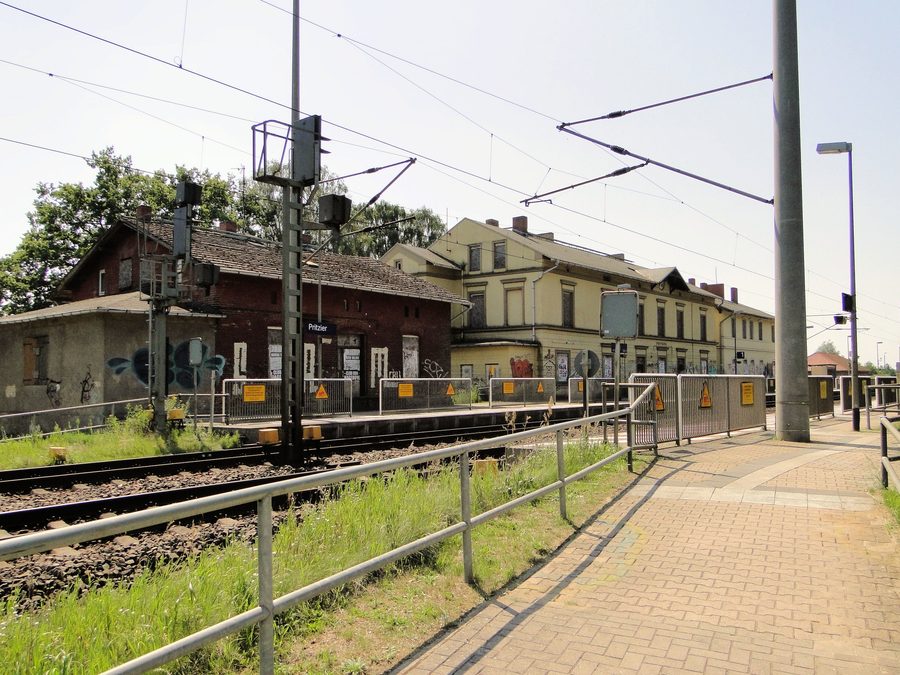 Stazione a Pritzier Bahnhof nel circondario di Ludwigslust-Parchim