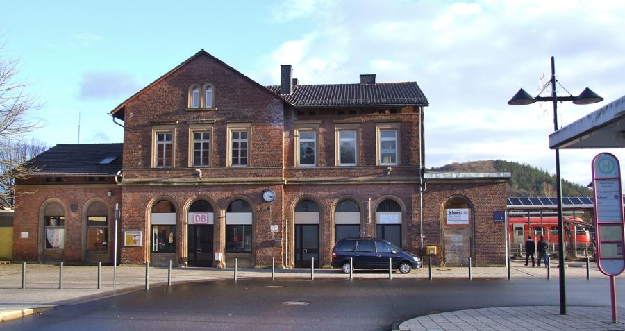 Storico edificio di ricevimento della stazione di Neubrücke (Nahe) a Hoppstädten-Weiersbach