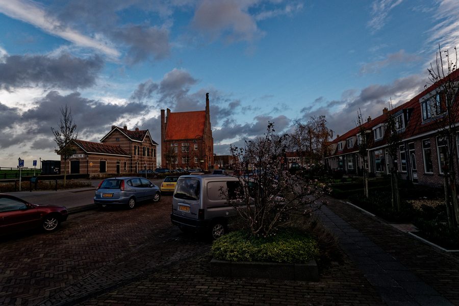 Vista verso il Municipio di Medemblik da Dam e Overtoom
