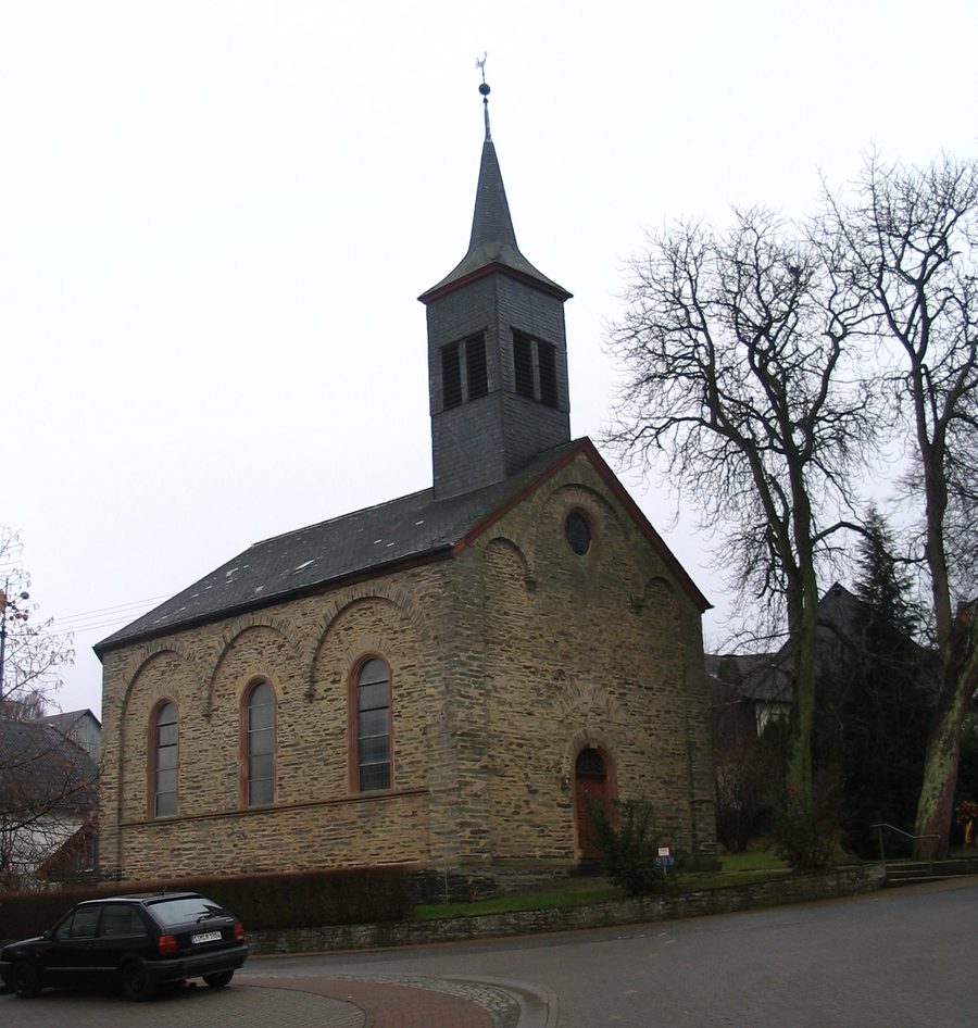 Chiesa di Leideneck nell’area dell’Hunsrück, Germania