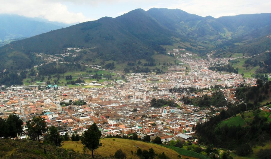 Vista di Pamplona nel Norte de Santander, Colombia