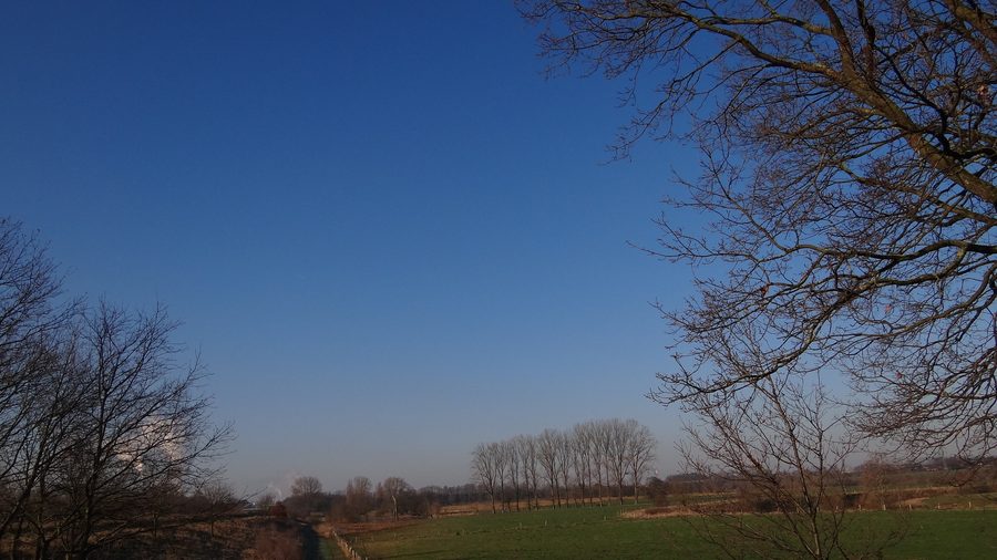 Vista sul Lippe nella riserva naturale „Lippeaue von Stockum bis Werne“