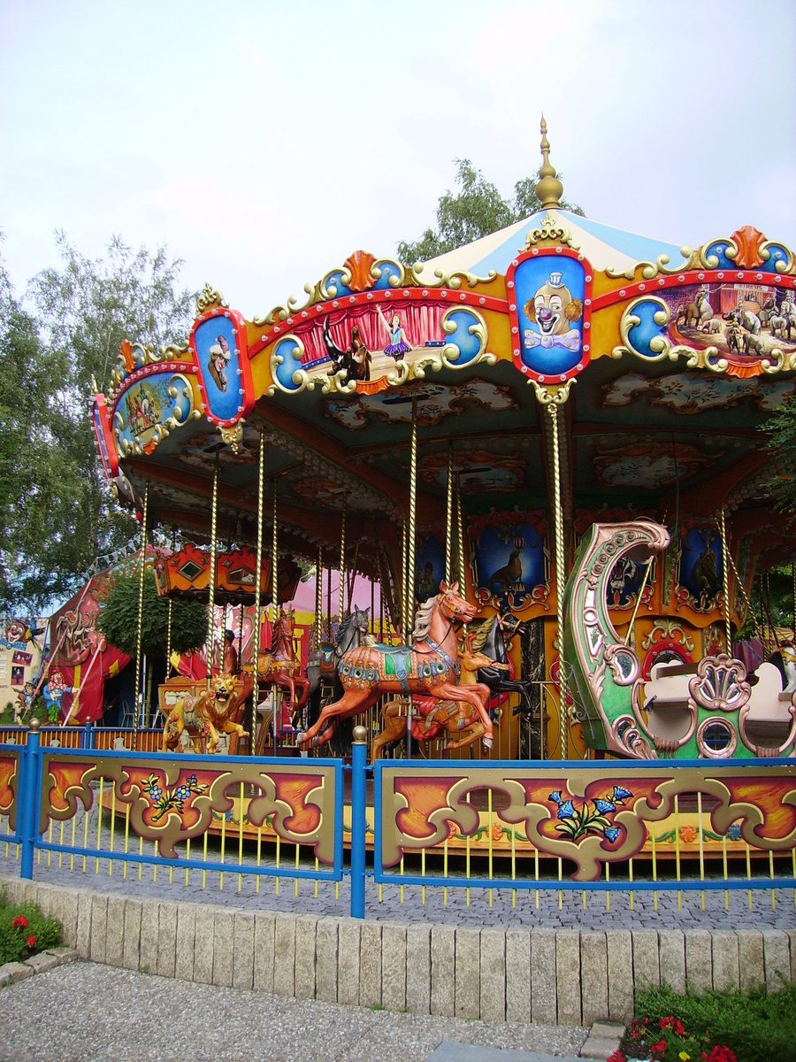 Giostra nel Freizeit-Land Geiselwind a Geiselwind in Franconia