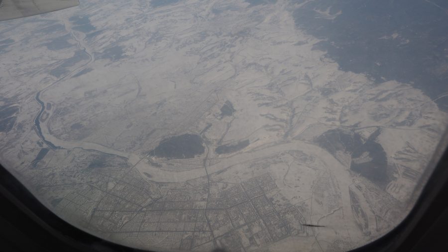 Veduta aerea del distretto di Kemerovskij presso Kemerovo nell'oblast' di Kemerovo