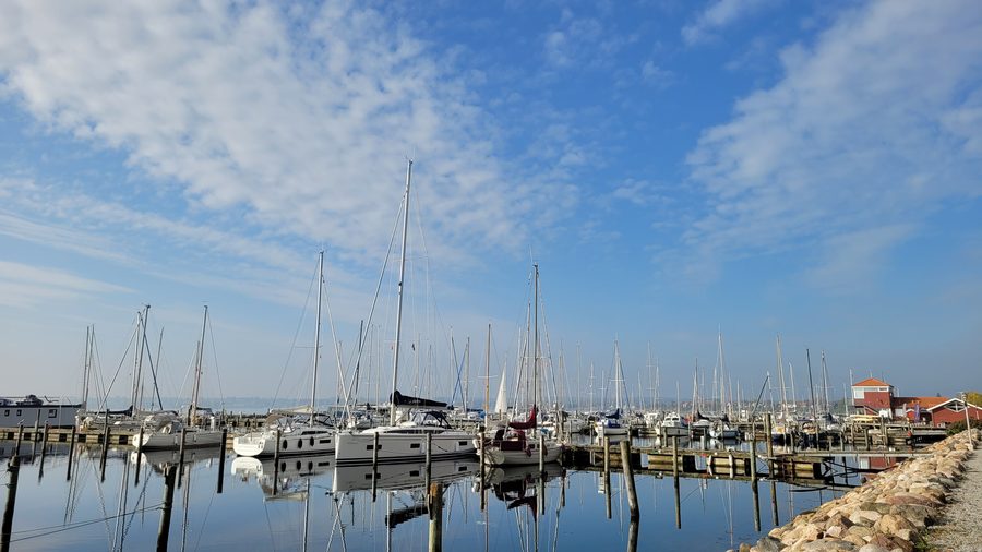 Porto di Rendbjerg nel comune di Sønderborg