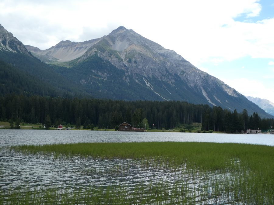 Lenzer Horn sopra l'Heidsee presso Lenzerheide