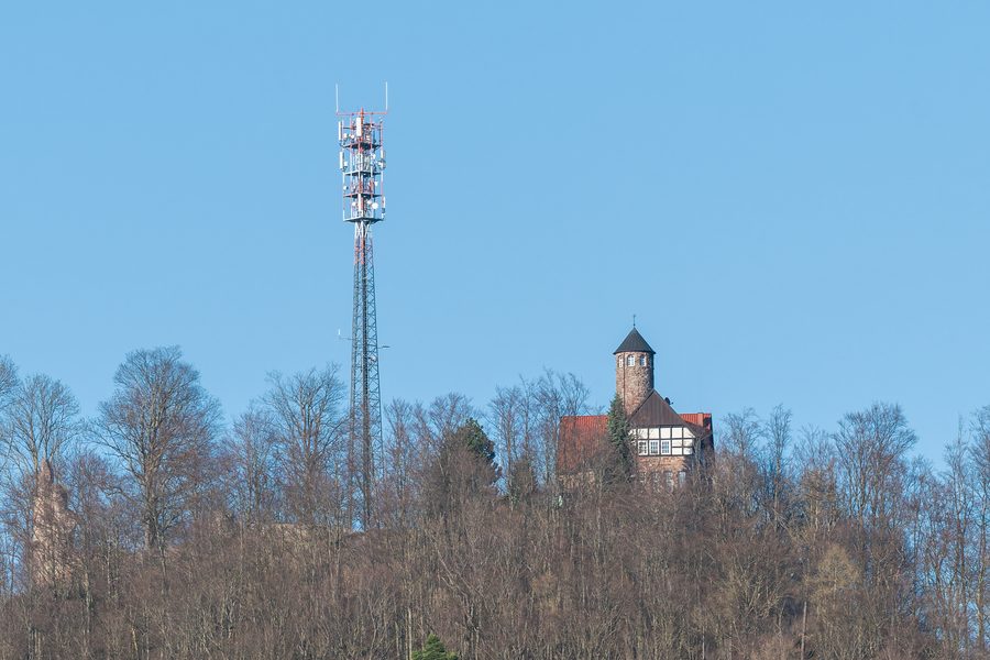 La Krayenburg presso Merkers da sud-ovest