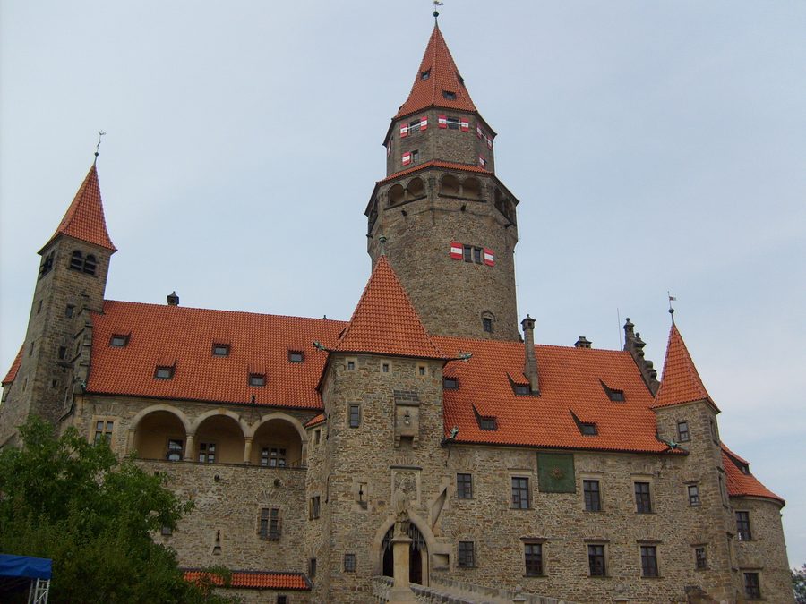 Castello di Bouzov nella regione di Olomouc.